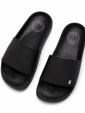 Sister x Soeur Beach Pool Slides Black Made in Italy Women’s EU 38 US 8